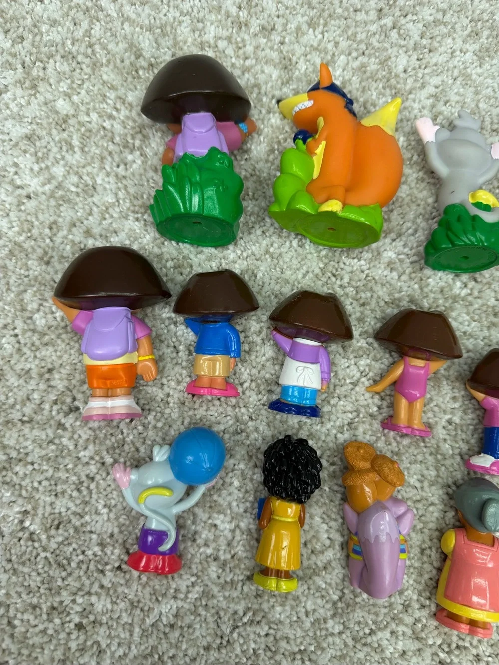 Mixed Random Lot of Dora the Explorer Action Figures Cake Toppers Collectables